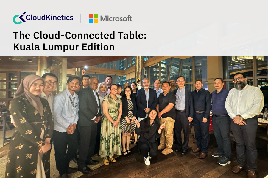 The Cloud-Connected Table Kuala Lumpur Edition together with @Microsoft